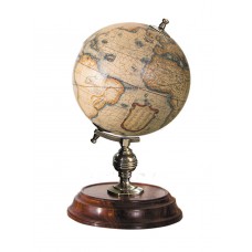 Desktop Globe Mercator 1541 Old World Terrestrial 7.75" Brass & Wood Stand New 781934581147  302727627368